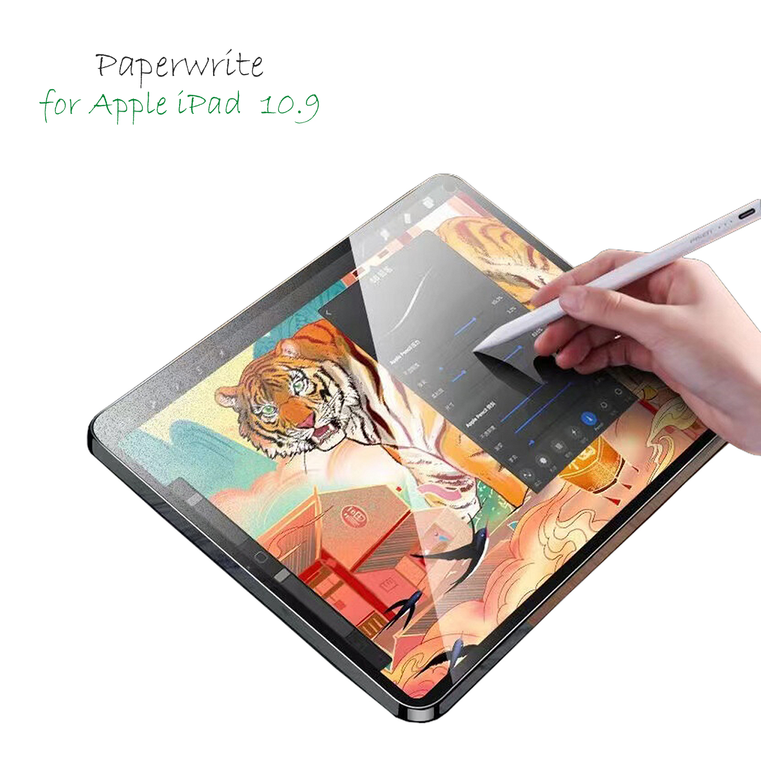 The 4smarts anti glare iPad screen protector matte ensures that no fingerprints are visible.