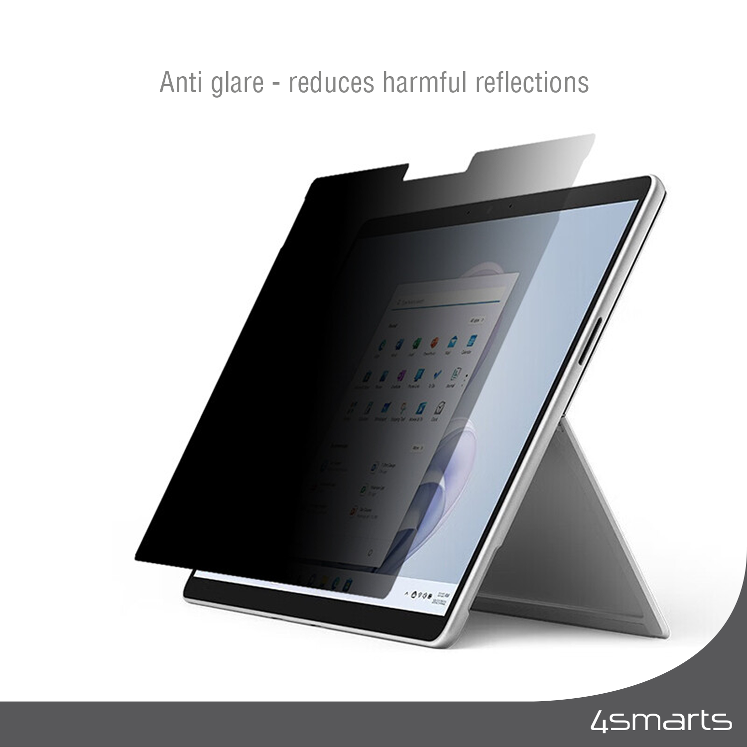 With 4smarts privacy screen protection for Surface Pro 8/Pro 9 your tablet display is also effectively protected from scratches and smudges.
