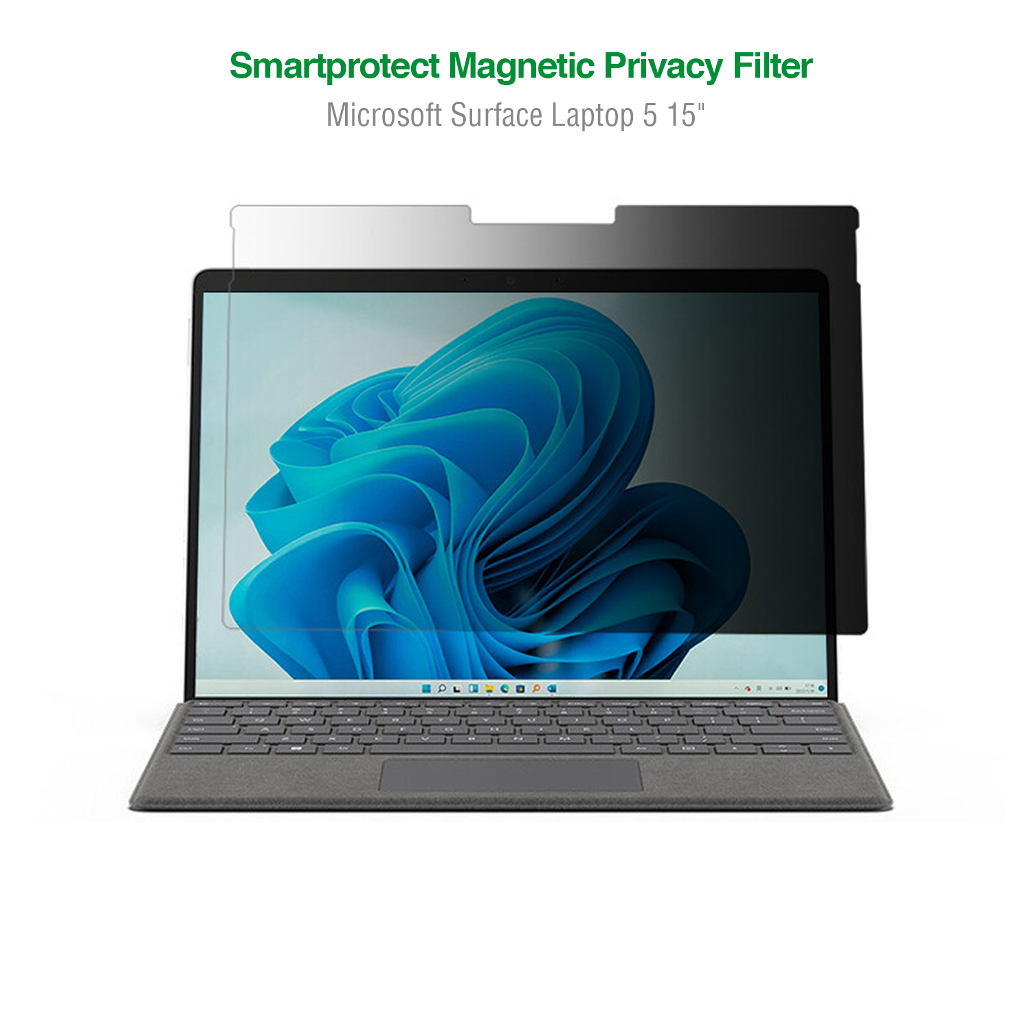 The mounting material and cleaning cloth are already included in the scope of delivery in addition to the privacy screen protector for your Microsoft Surface Laptop.