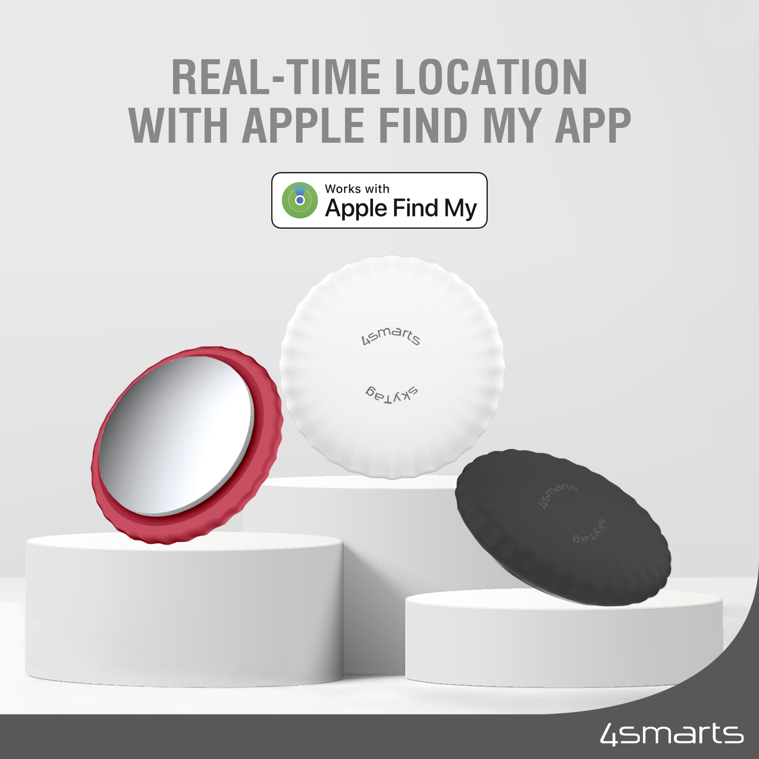 With the 4smarts Location Finder SkyTag Slim you can pinpoint the exact location of your valuables in real time.