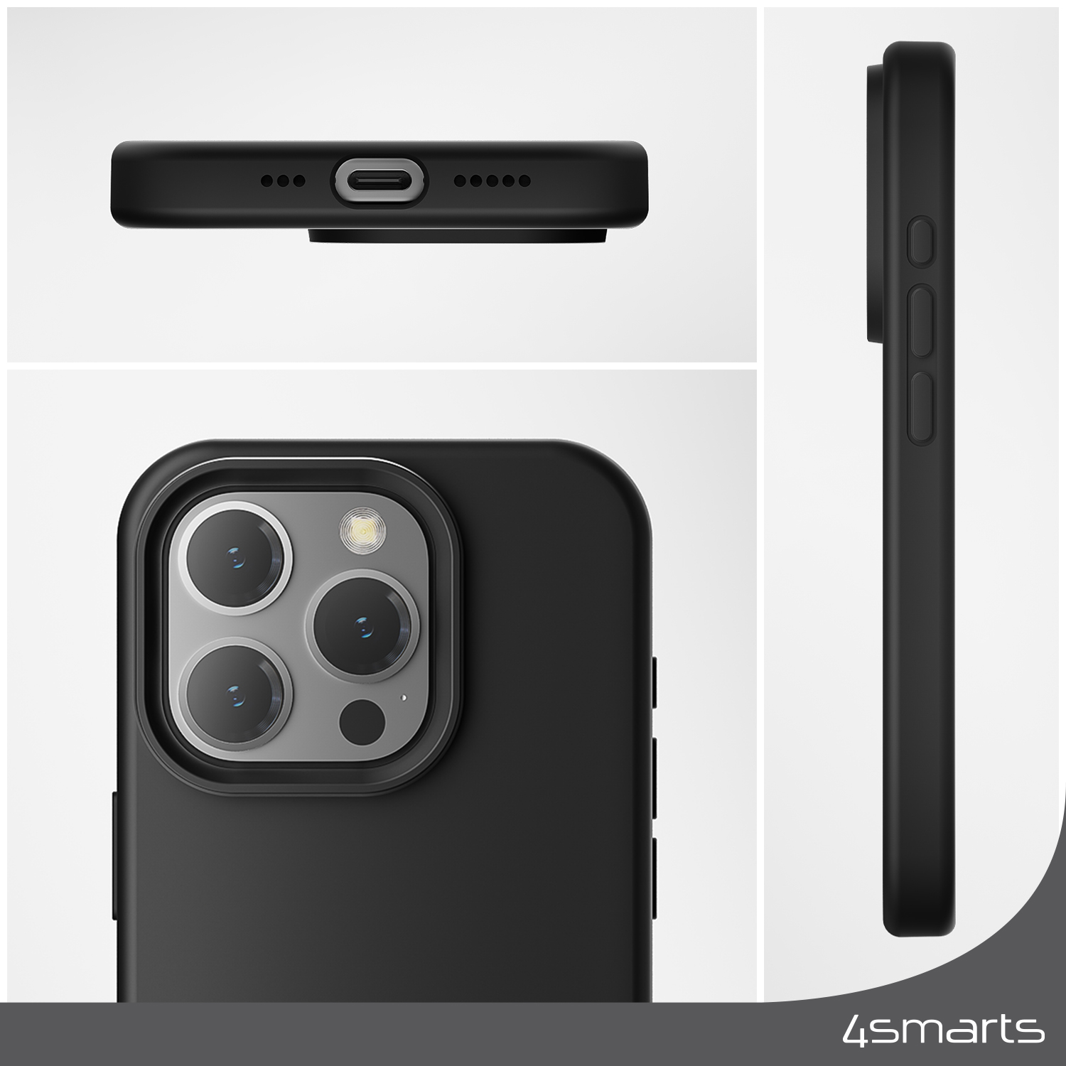 The custom-fit silicone Case Cupertino for Apple iPhone 15 Pro not only allows unrestricted access to all ports, buttons and functions of the phone, but also convinces with its excellent haptics. 