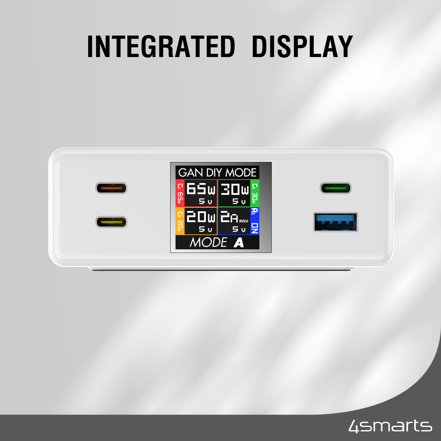 The 4smarts GaN Charger DIY MODE has an integrated TFT display.