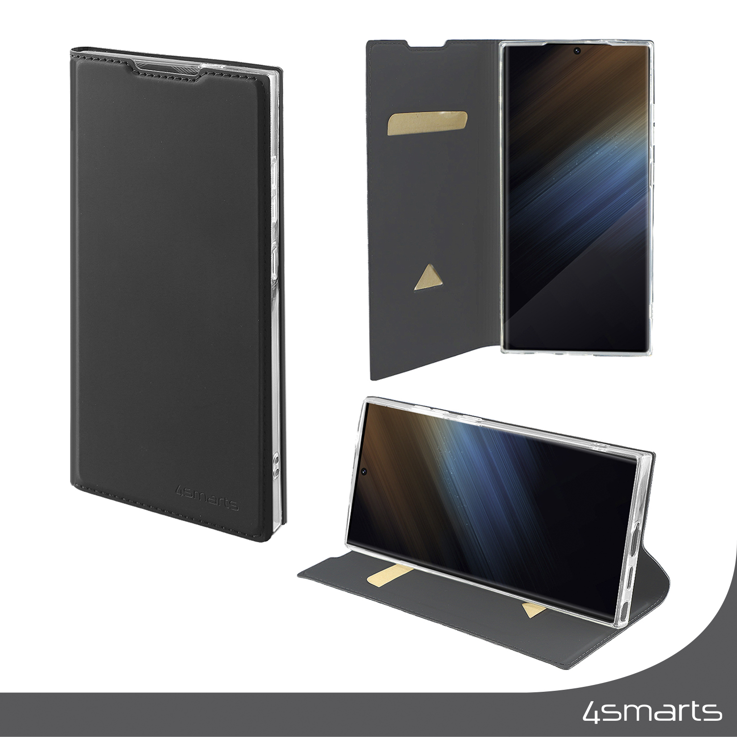 Samsung Galaxy S24 Ultra Handyhülle mit Kartenhalter schwarz