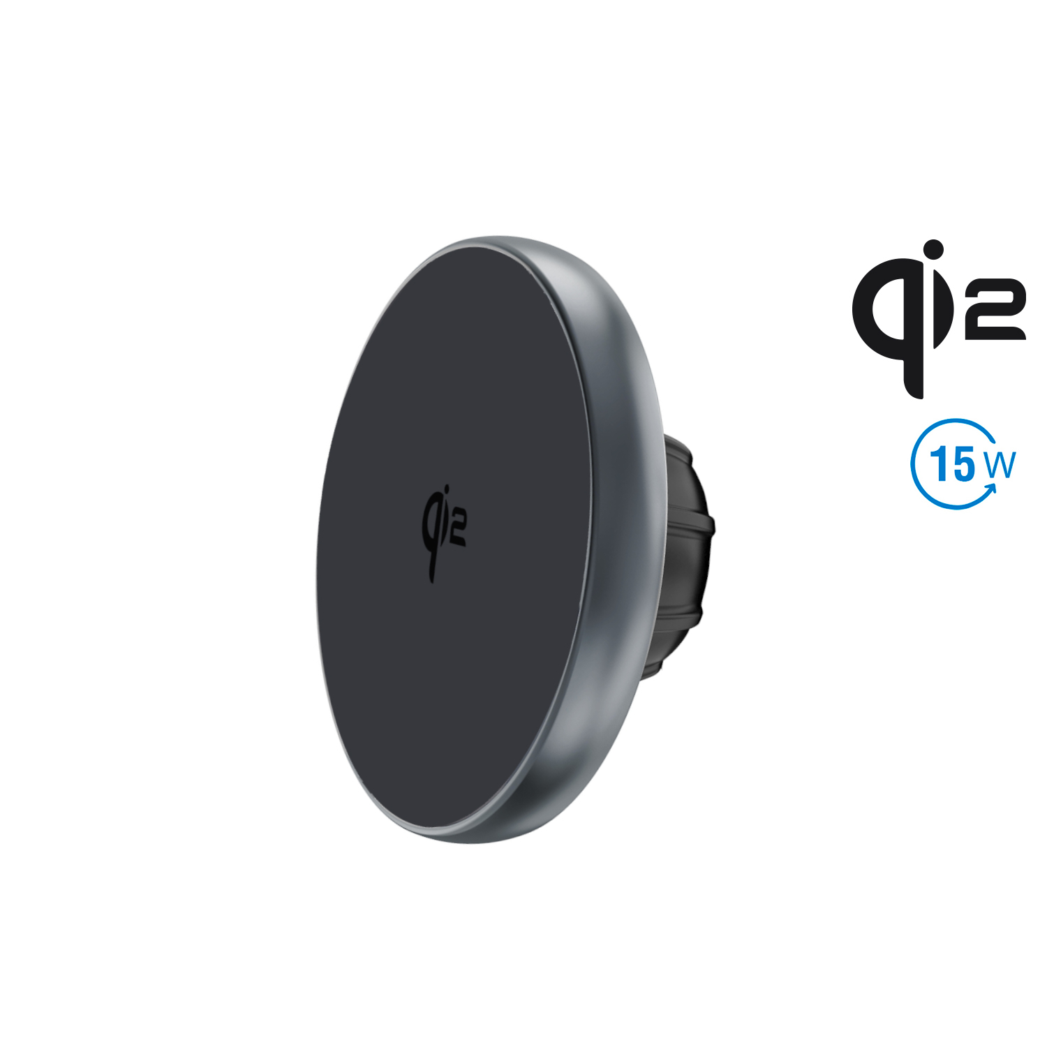 Das 4smarts Qi2 Kfz Ladeset bietet eine Ladeleistung von 15W und hält das Handy in verschiedenen Positionen sicher fest.