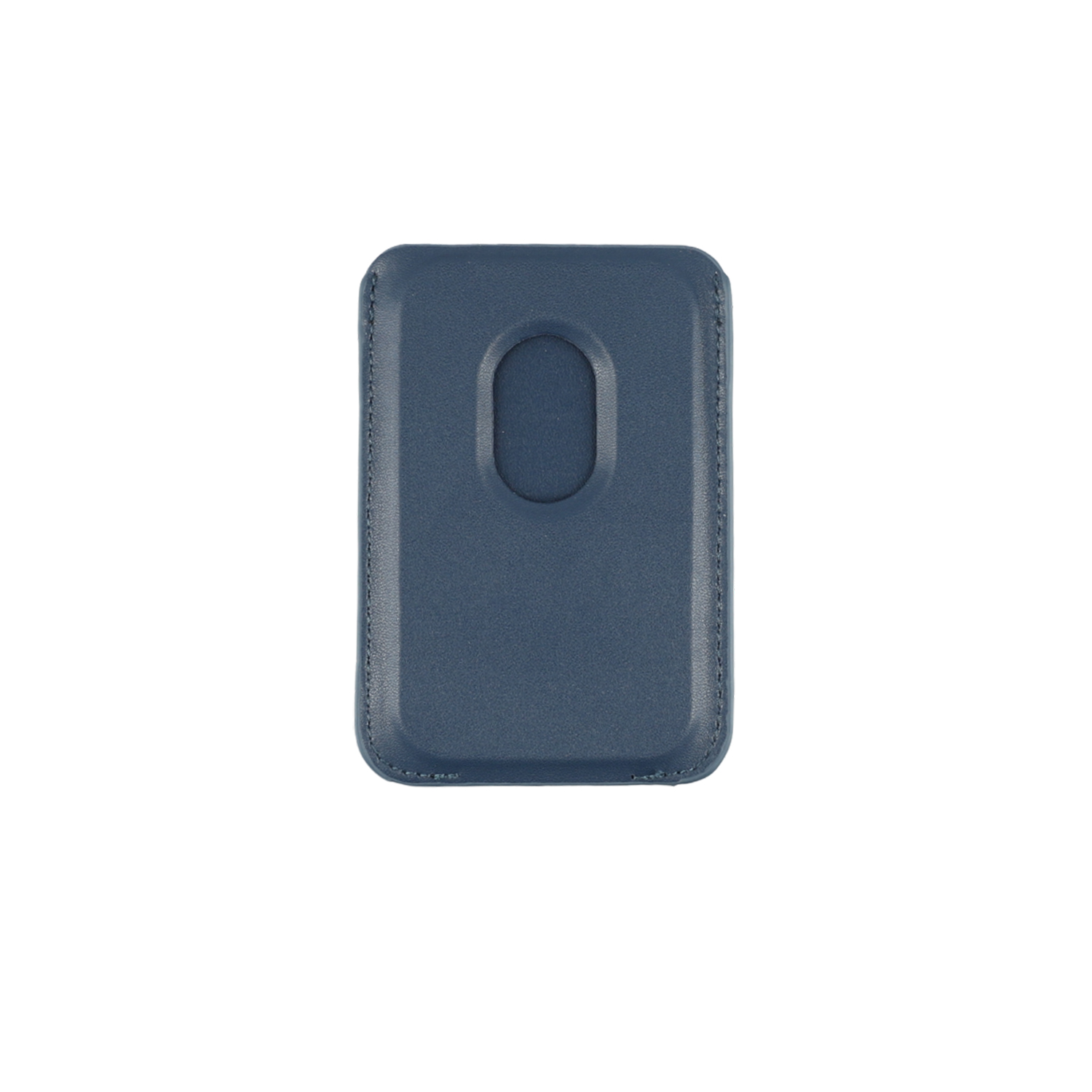 Blaues Kartenetui mit MagSafe-Halterung
